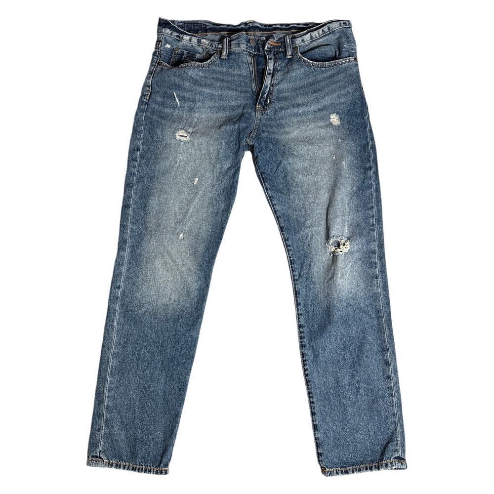 Denim & Supply Ralph Lauren Distressed Medium Wash Straight Jeans